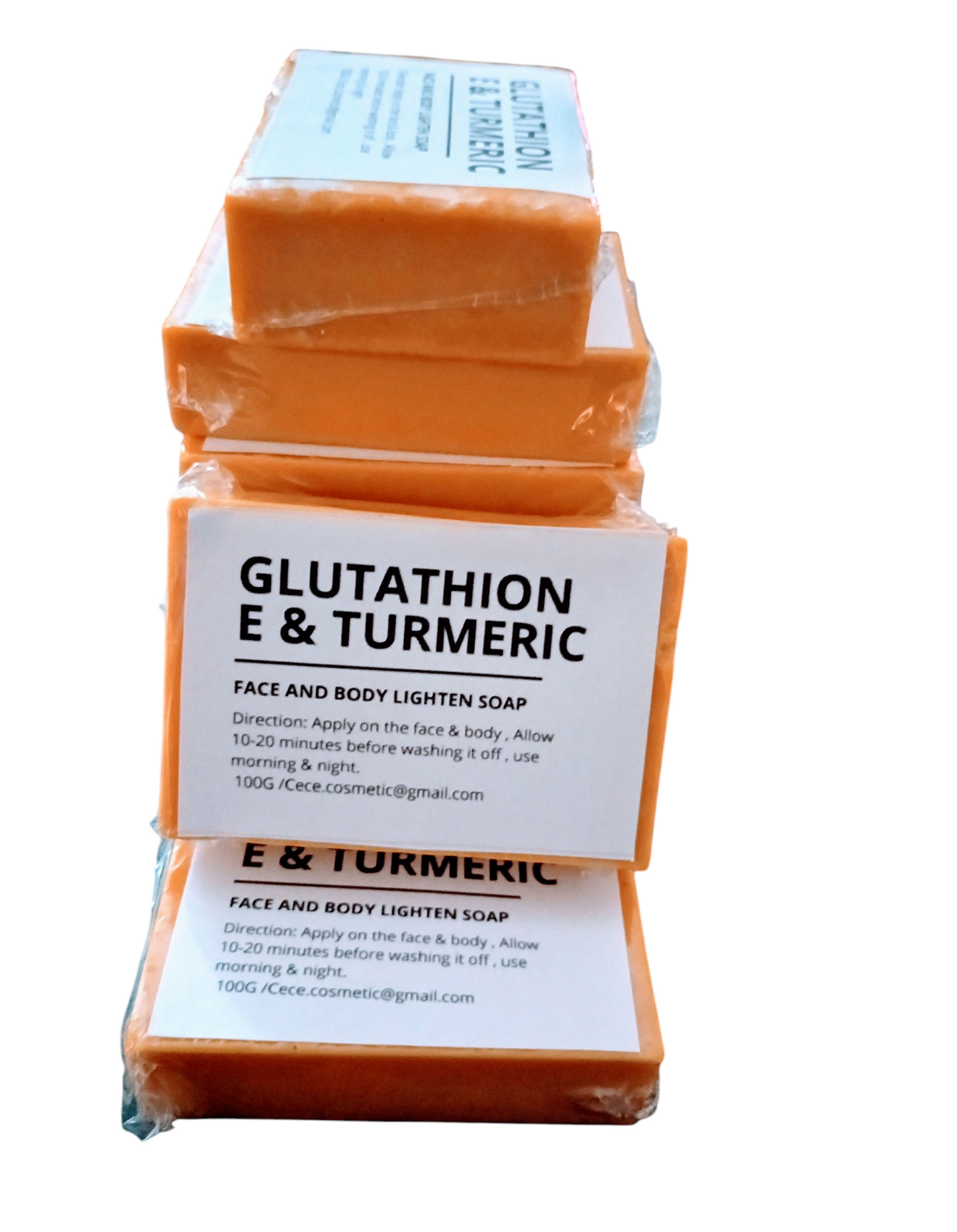 GLUTATHIONE & TURMERIC FACE AND BODY LIGHTEN SOAP/ PICS 3