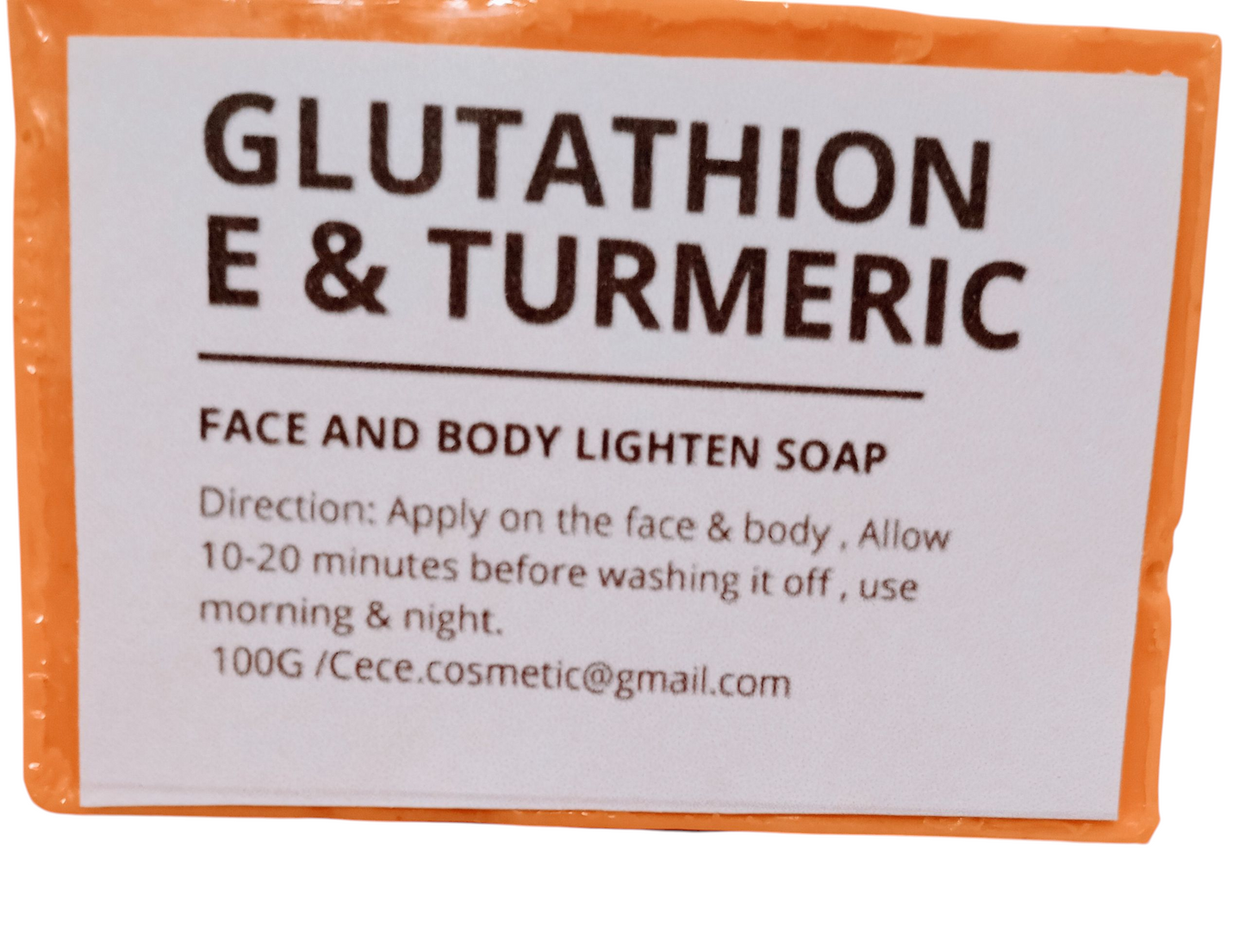 GLUTATHIONE & TURMERIC FACE AND BODY LIGHTEN SOAP/ PICS 3
