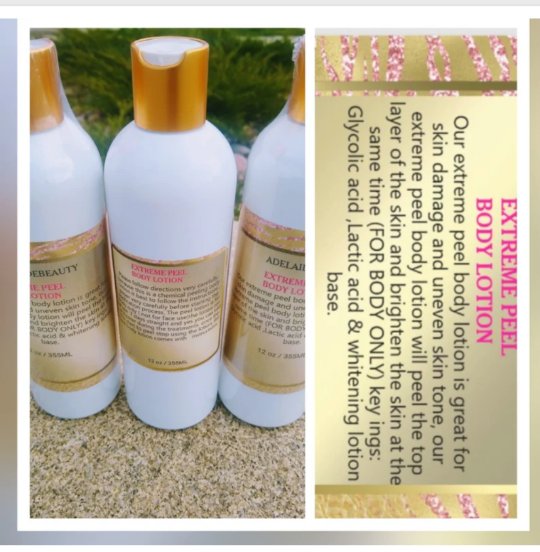 40 % EXTREME PEEL BODY LOTION /8 oz