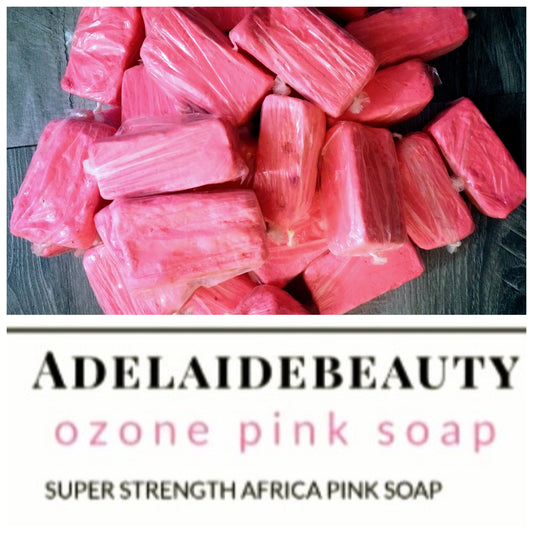 3 BARS SOAPS/ PINK OZONE WHITENING SOAP/ FAST ACTION