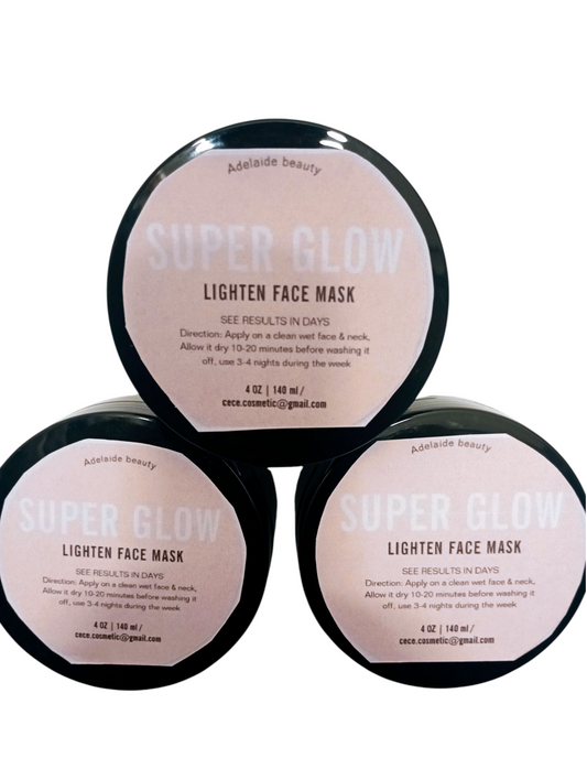SUPER GLOW LIGHTEN FACE MASK / SEE RESULTS IN DAYS