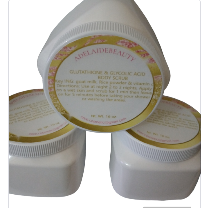 GLUTATHIONE AND VITAMIN C BODY SCRUB/ NEW IMPROVEMENT