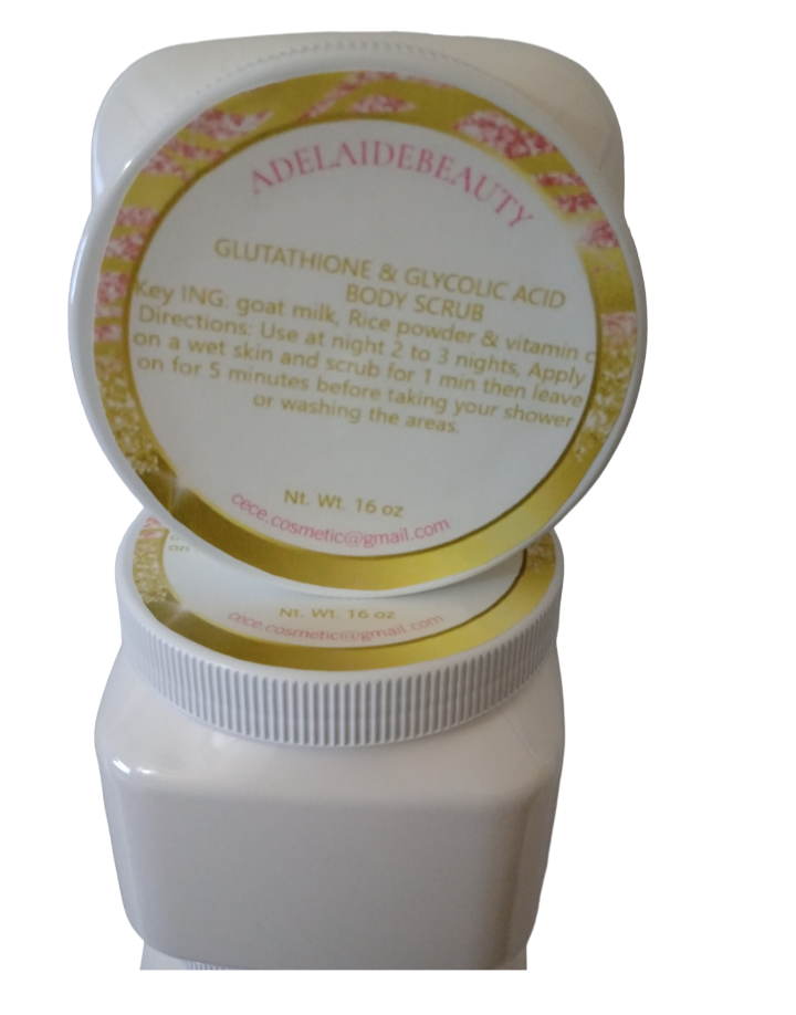 GLUTATHIONE AND VITAMIN C BODY SCRUB/ NEW IMPROVEMENT