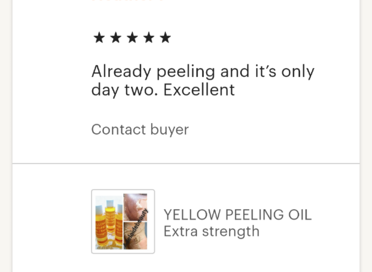 Yellow peeling oil extra strength / New Improvement